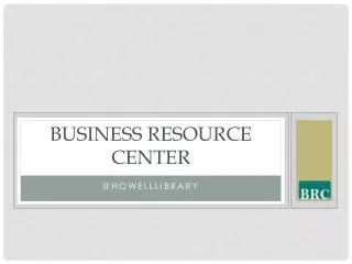 Business resource center