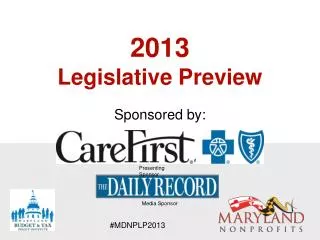 2013 Legislative Preview