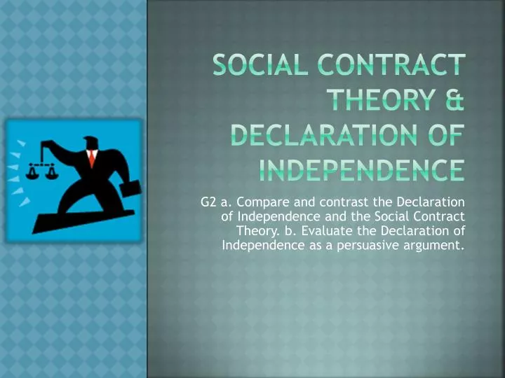 social contract theory declaration of independence