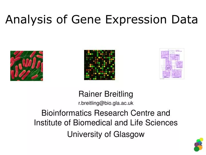 analysis of gene expression data