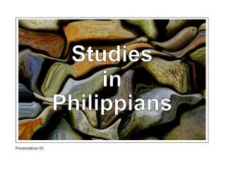 Studies in Philippians