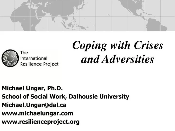 coping with crises and adversities