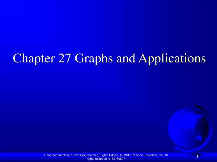 chapter 27 graphs and applications