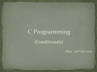 C Programming