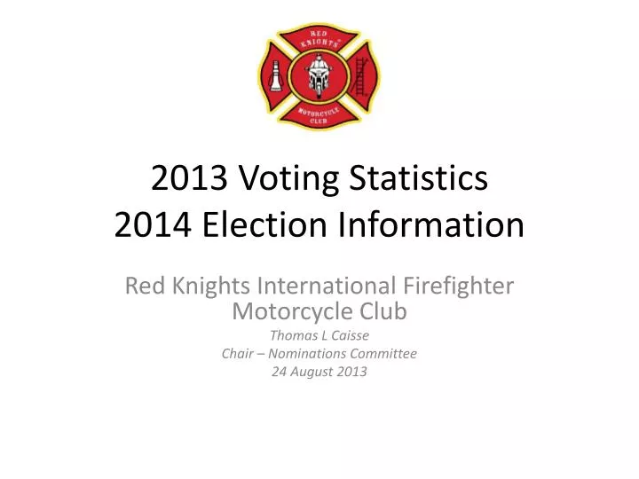 2013 voting statistics 2014 election information