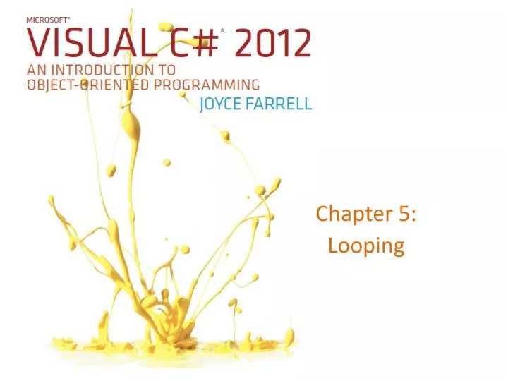 chapter 5 looping