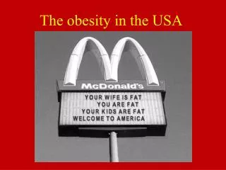the obesity in the usa