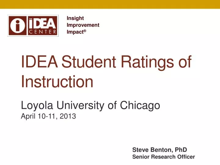 idea student ratings of instruction