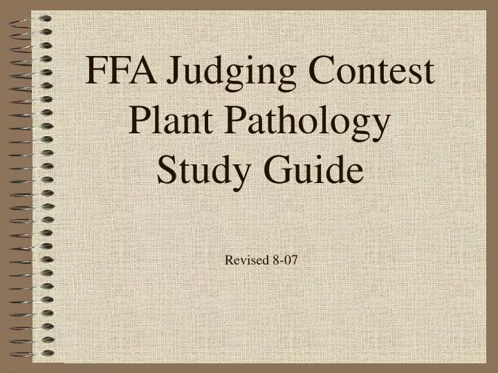 ffa judging contest plant pathology study guide