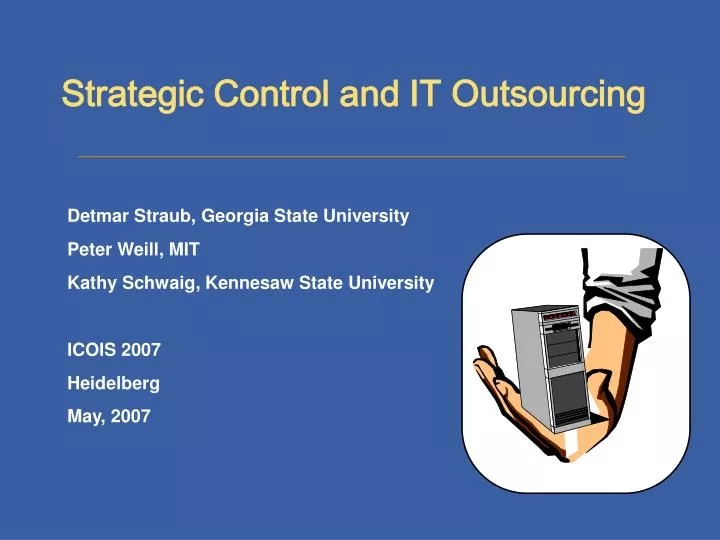 strategic control and it outsourcing