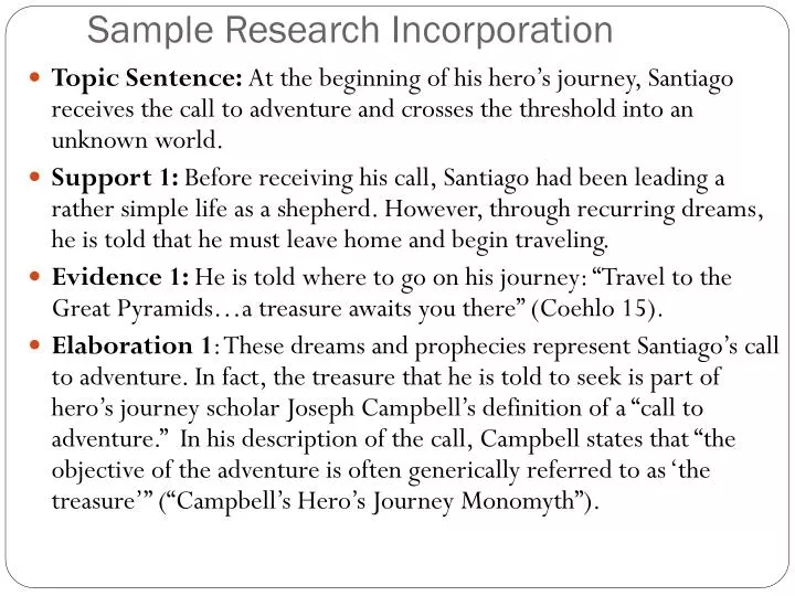 sample research incorporation