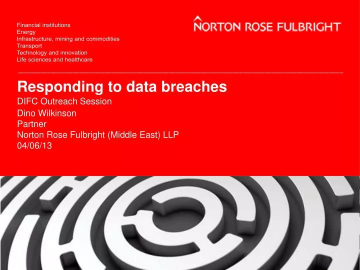 responding to data breaches