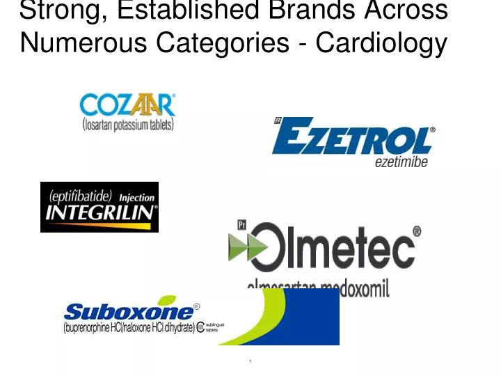 strong established brands across numerous categories cardiology