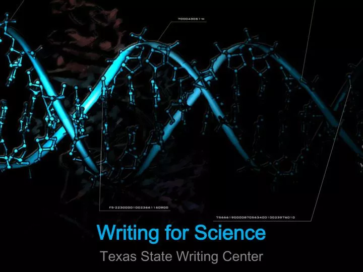 writing for science
