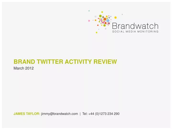 brand twitter activity review