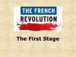The First Stage - slide 1