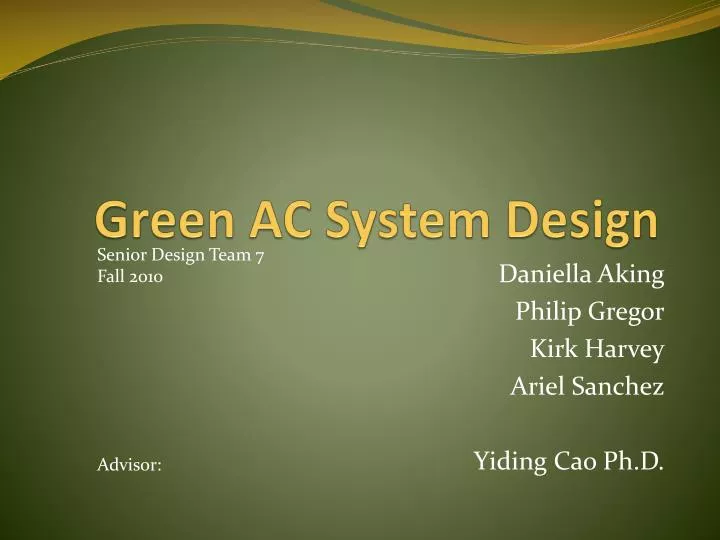 green ac s ystem design