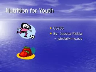 Nutrition for Youth