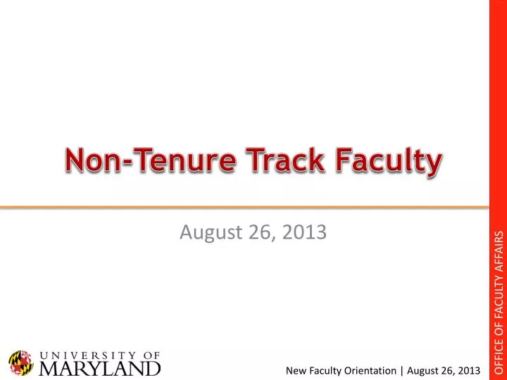 non tenure track faculty