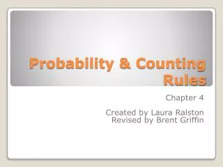 probability counting rules