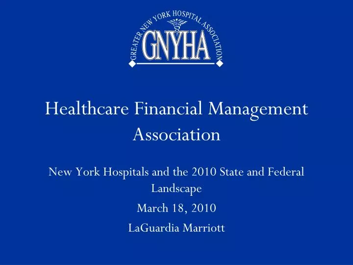 healthcare financial management association
