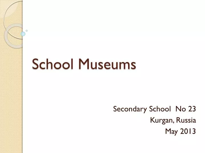 school museums