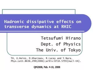 Hadronic dissipative effects on transverse dynamics at RHIC
