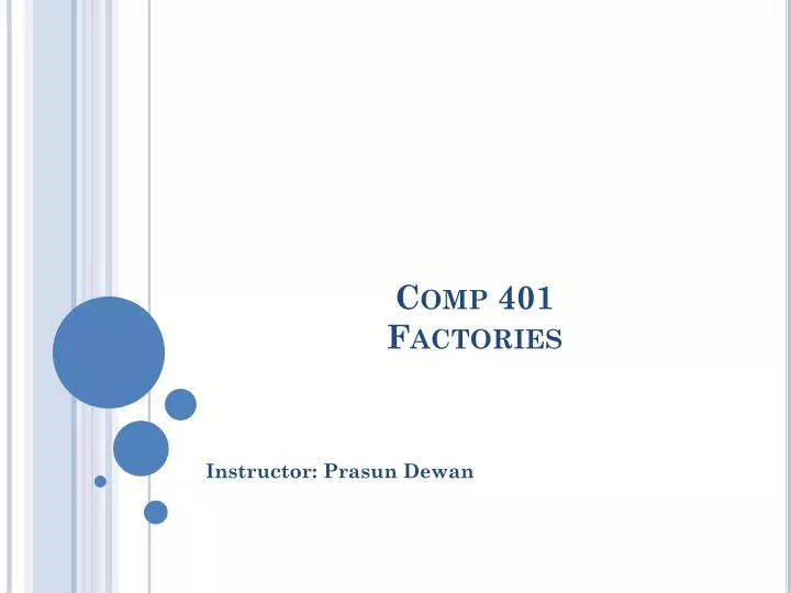 comp 401 factories
