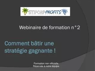 comment b tir une strat gie gagnante
