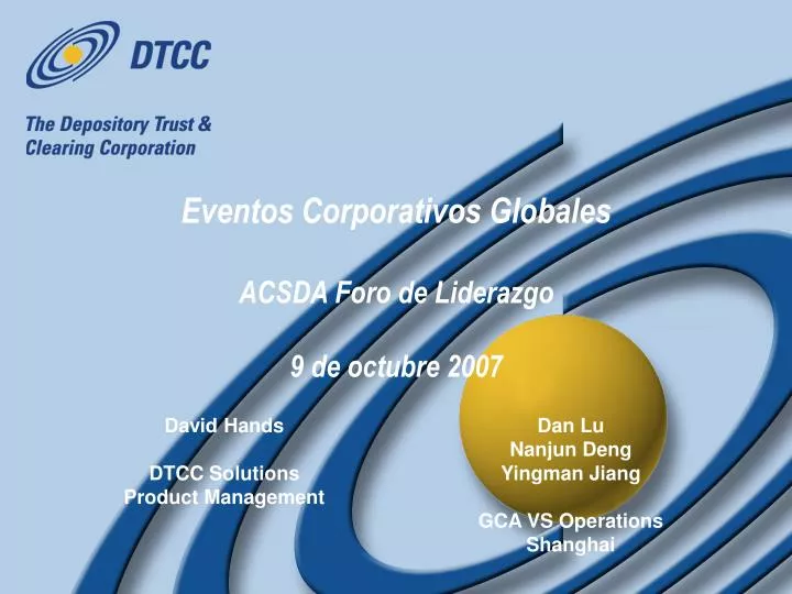 eventos corporativos globales acsda foro de liderazgo 9 de octubre 2007