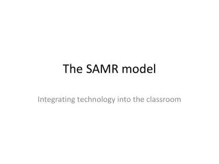 The SAMR model