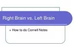 Effective Note-Taking: Mastering Cornell Notes and Understanding Brain Functionality - slide 1