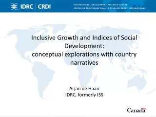 Inclusive Growth and Indices of Social Development: