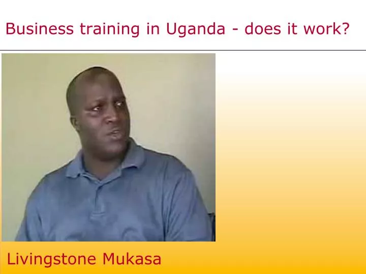 business training in uganda does it work