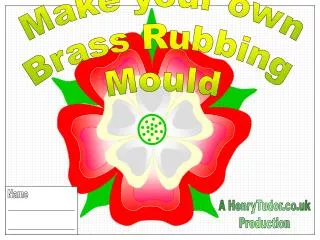 Make your own Brass Rubbing Mould