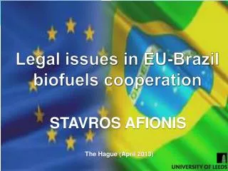 Legal issues in EU-Brazil biofuels cooperation