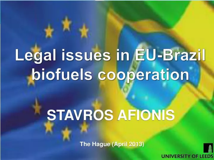 legal issues in eu brazil biofuels cooperation