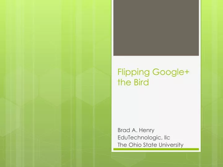 flipping google the bird