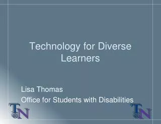 Technology for Diverse Learners