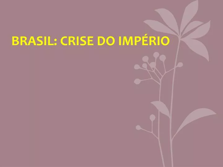 brasil crise do imp rio