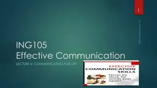 ING105 Effective Communication