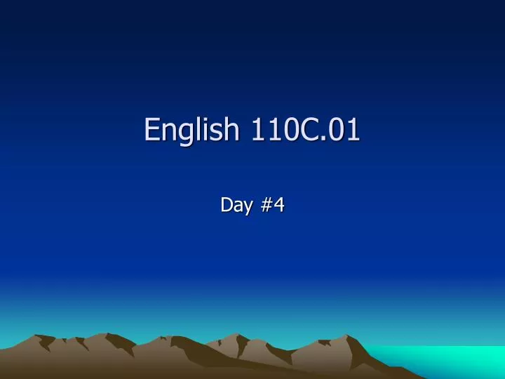 english 110c 01