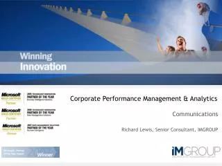 Corporate Performance Management &amp; Analytics