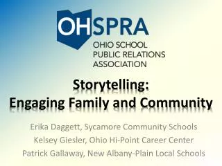 Storytelling: Engaging Family and Community