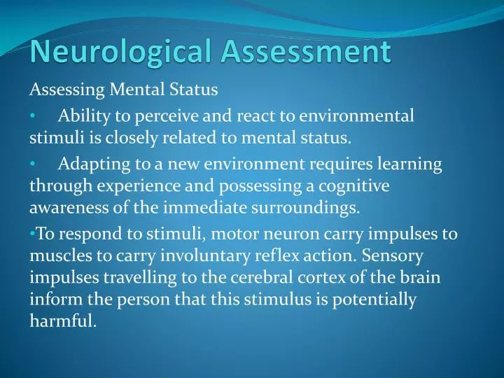 neurological assessment