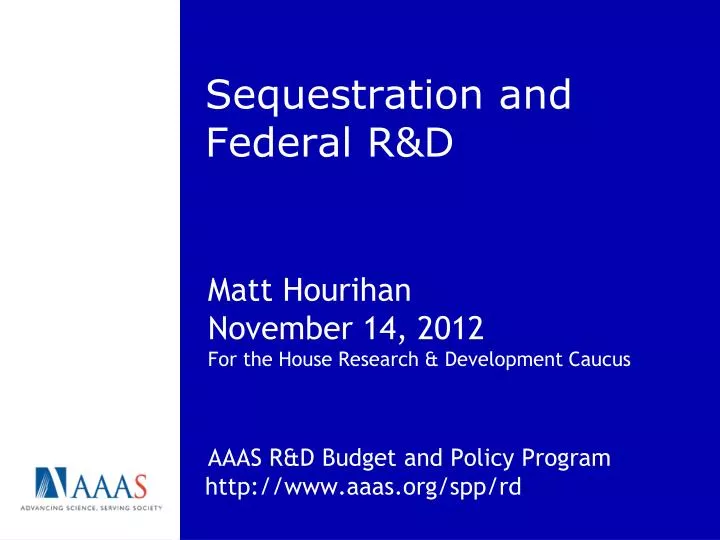 sequestration and federal r d