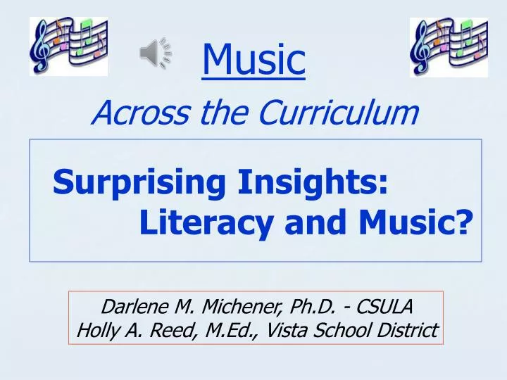 surprising insights literacy and music