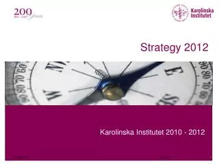 Strategy 2012
