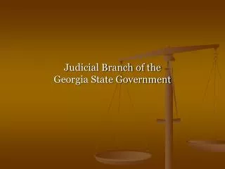 Judicial Branch of the Georgia State Government