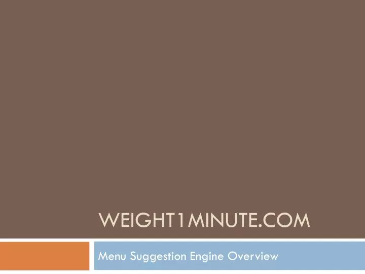 weight1minute com